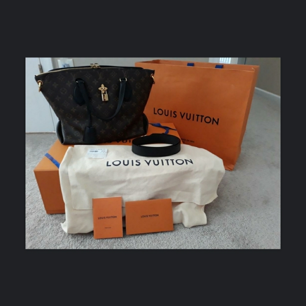 Authentic Louis Vuitton Flower Zip Tote MM 2019